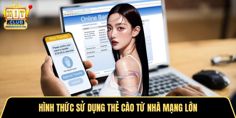 Hình thức sử dụng thẻ cào từ nhà mạng lớn