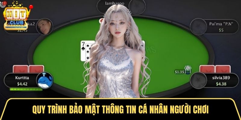 Quy trình bảo mật thông tin cá nhân người chơi